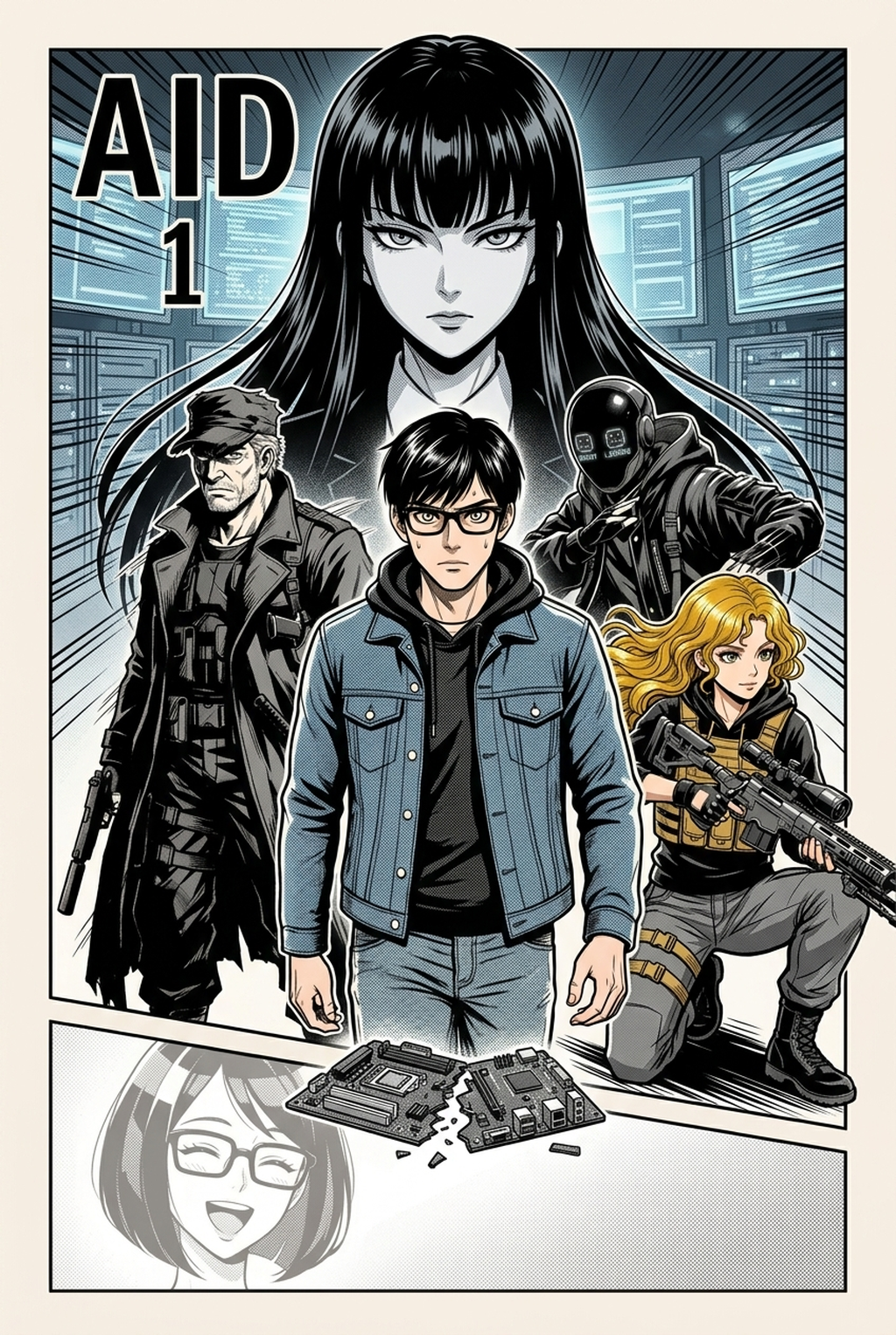 AI Manga Inker for Sports manga - Mangaka blog illustration
